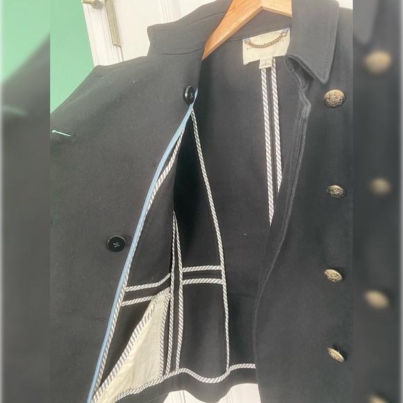 Banana Republic | Double breasted black coat | Size 2 - Picture 5 of 7